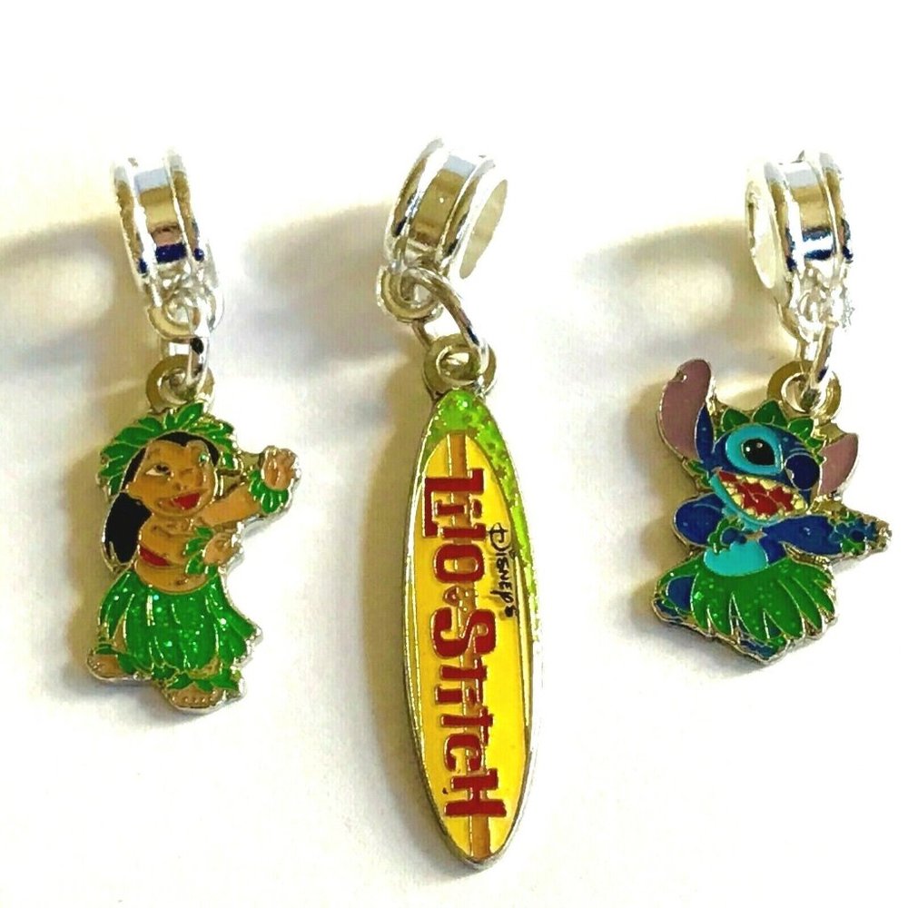 Vintage Disney Lilo & Stitch Charms European Bead for Charm Bracelet Necklace